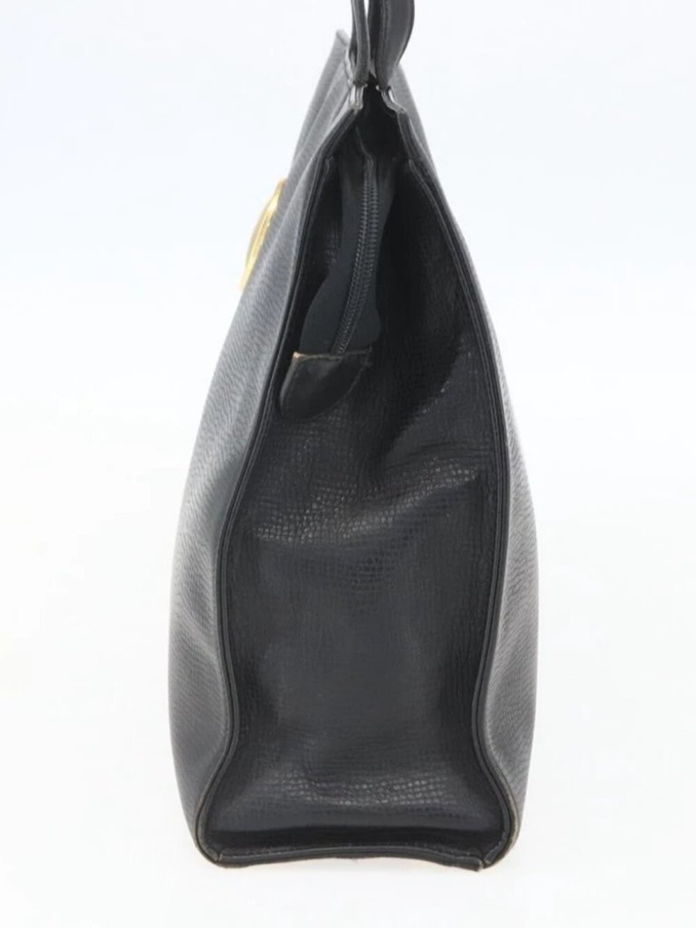 Christian Dior Hand Bag Leather Black Gold - Picture 4 of 16
